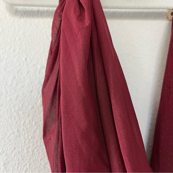 New Runway Bronx and Banco Natalia Runway Gown in Maroon - Picture 10 of 11